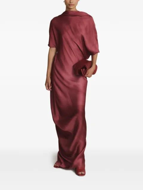 twisted open-back dress by CORTANA