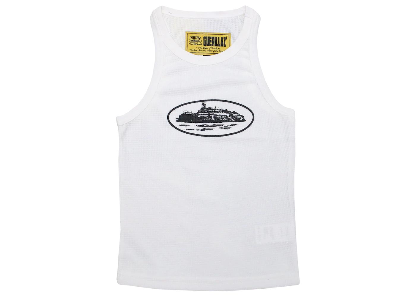 Alcatraz Tank Top (Women's) White/Black by CORTEIZ