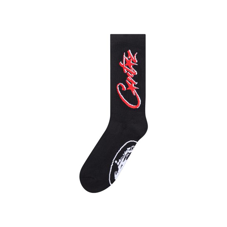 Corteiz Allstarz Socks 'Black/Red' by CORTEIZ