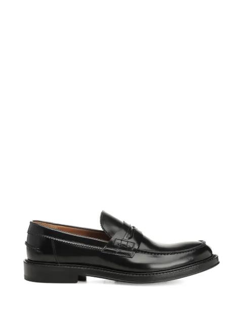 brushed-leather loafers by CORVARI