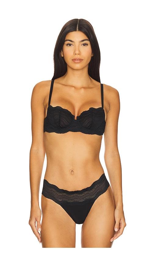 Cosabella Dolce Balconette Bra in Black by COSABELLA