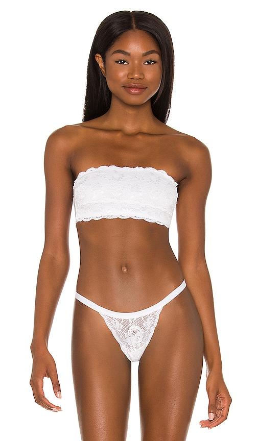 Cosabella Flirtie Bandeau Bra in White by COSABELLA