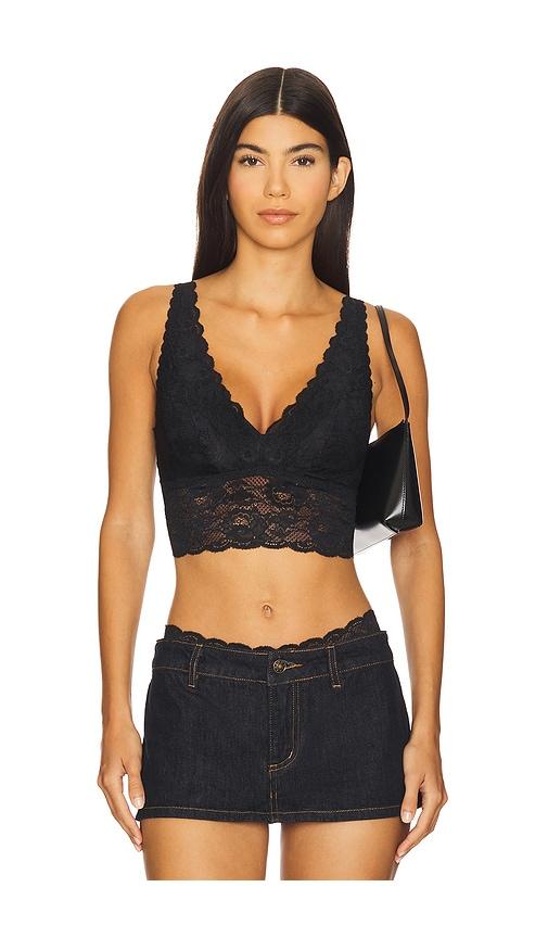 Cosabella Never Say Never Longline Bralette in Black by COSABELLA