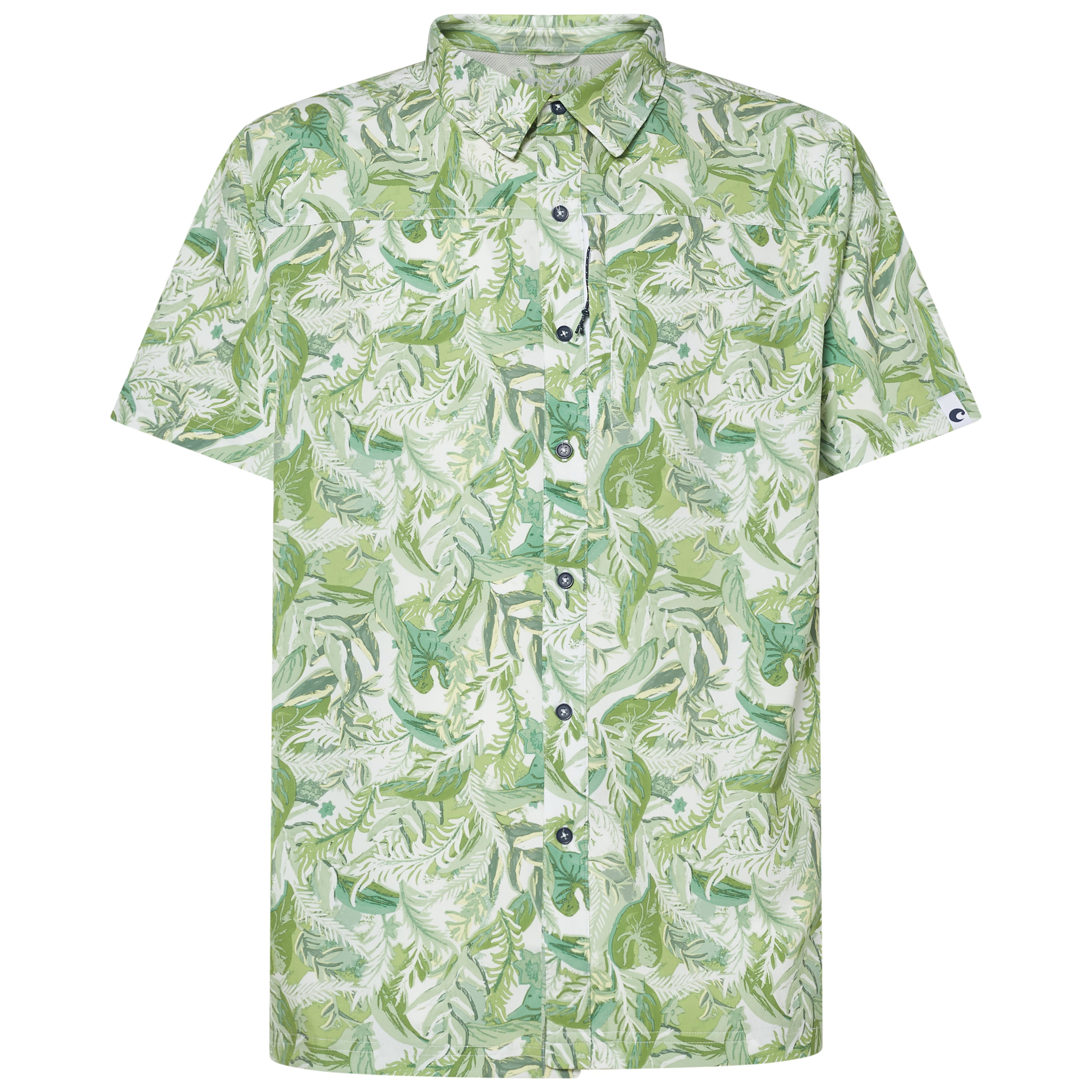 Tropical Print Hybrid Tech Button Down by COSTA