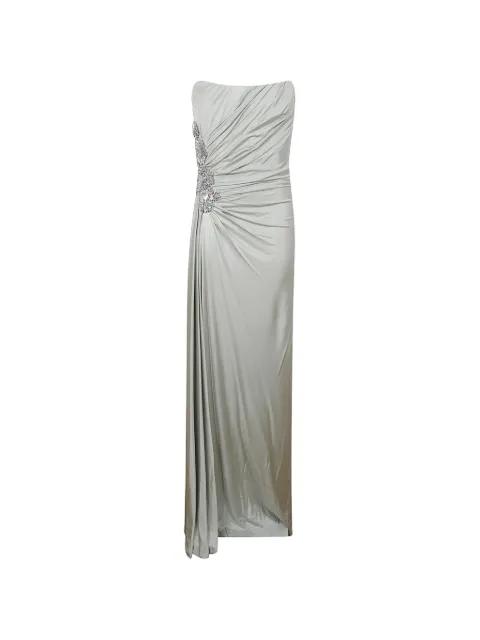 Lorinne jersey crystal-embellished maxi dress by COSTARELLOS