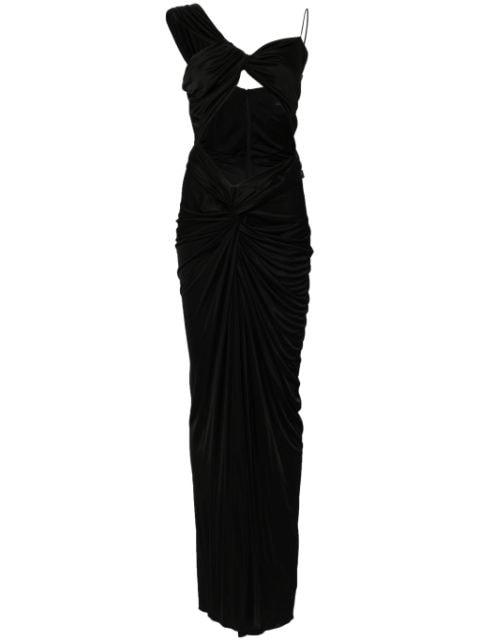 glossy jersey gown by COSTARELLOS