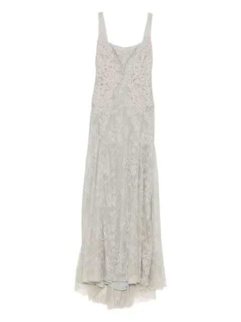 lace-embellished sleeveless maxi dress by COSTARELLOS