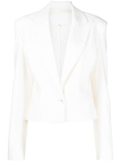 single-breasted cropped blazer by COSTARELLOS