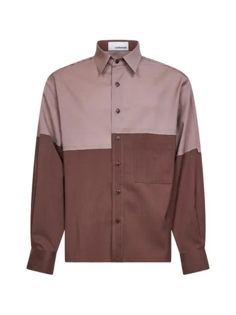 Richard raw-cut colour-block shirt by COSTUMEIN