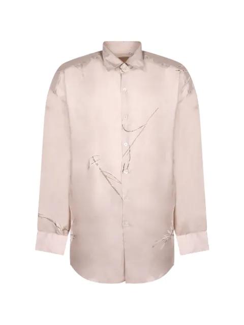 distressed-effect shirt by COSTUMEIN