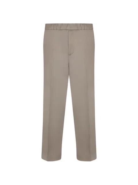 elasticated-waistband pressed-crease trousers by COSTUMEIN