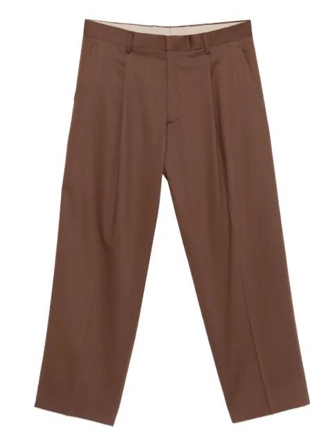 pleated pocketed straight-leg trousers by COSTUMEIN