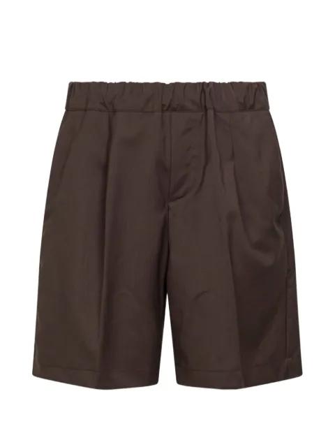 pleated virgin wool shorts by COSTUMEIN