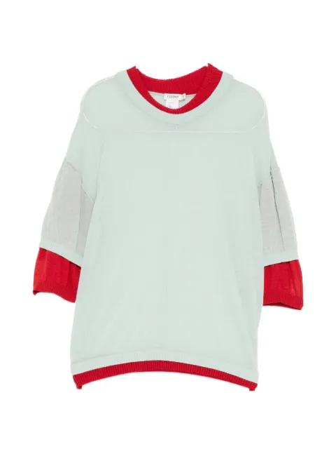 contrasting collar top by COTEMP