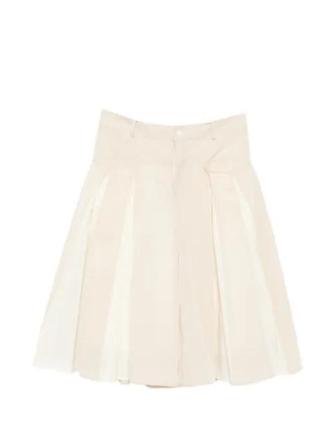 pleated panelled shorts by COTEMP