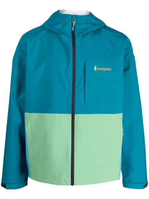colour-block zip-up hoodied jacket by COTOPAXI