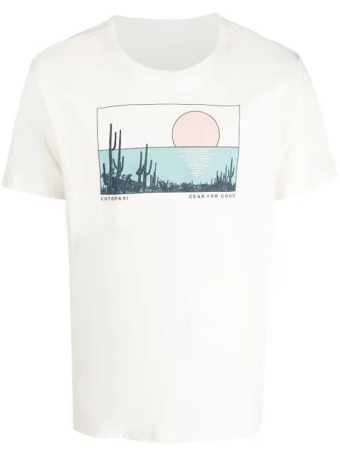graphic-print cotton T-shirt by COTOPAXI