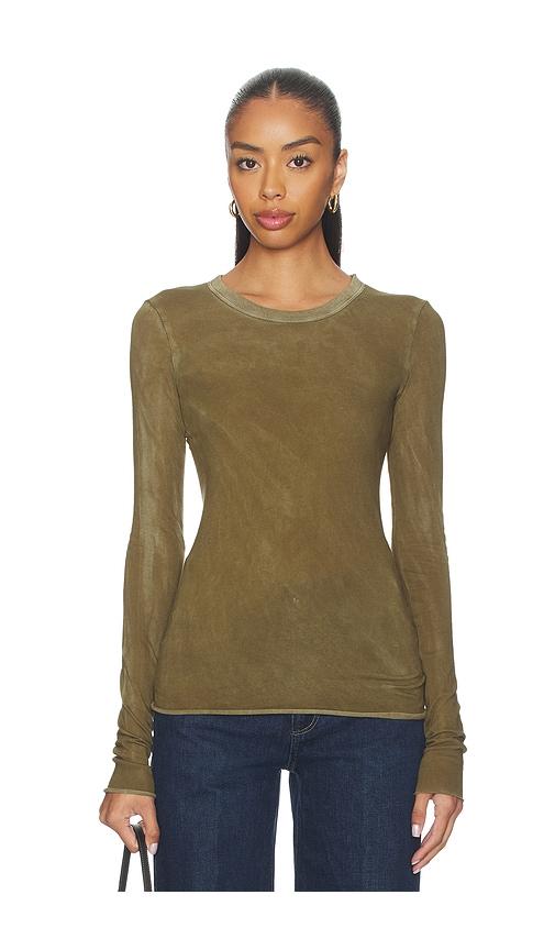 COTTON CITIZEN Marbella Long Sleeve in Green by COTTON CITIZEN