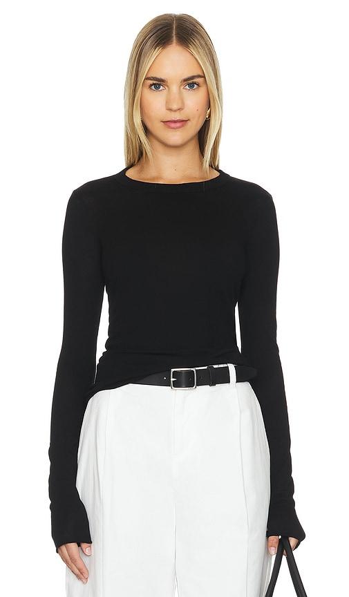 COTTON CITIZEN The Marbella Long Sleeve in Black by COTTON CITIZEN