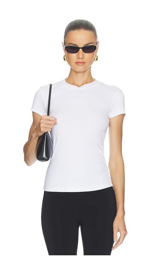 COTTON CITIZEN The Seoul V-neck Tee in White by COTTON CITIZEN