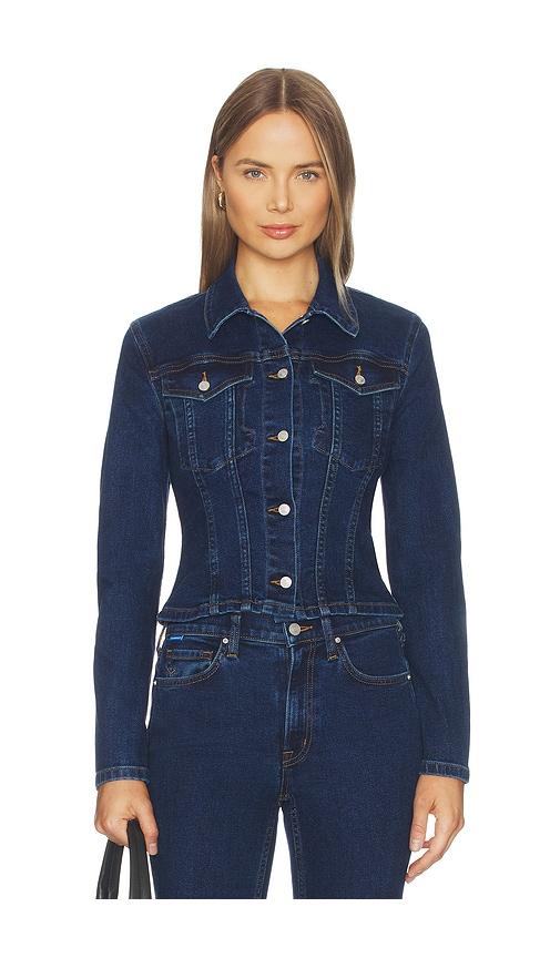 COTTON CITIZEN The Slim Trucker Jacket in Blue by COTTON CITIZEN