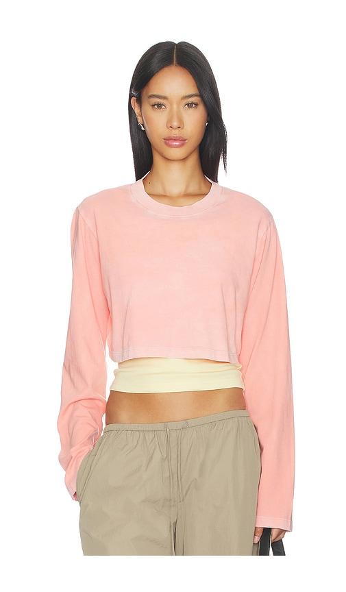 COTTON CITIZEN The Tokyo Crop Shirt in Pink by COTTON CITIZEN