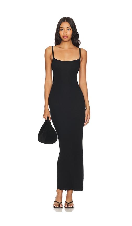 COTTON CITIZEN The Verona Spaghetti Maxi Dress in Black by COTTON CITIZEN