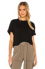 COTTON CITIZEN Tokyo Crop Tee in Black by COTTON CITIZEN