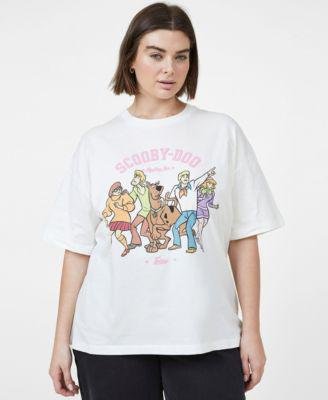 Trendy Plus Size Oversized Scooby-Doo Graphic T-shirt by COTTON ON