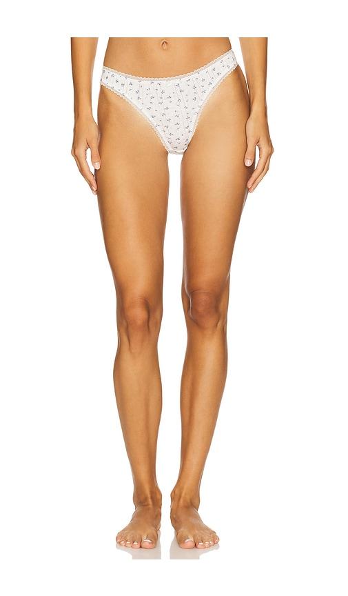 Cou Cou Intimates The High Rise Panty in Ivory by COU COU INTIMATES