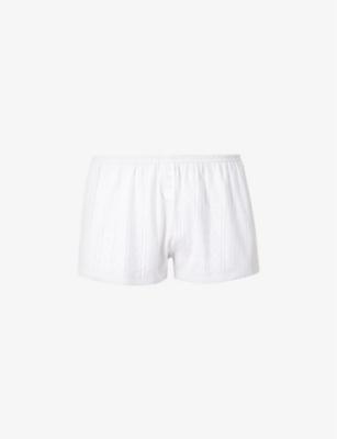 Pointelle High-Rise Cotton Shorts by COU COU INTIMATES