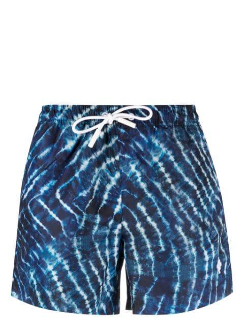 AOP Sound Waves swim shorts by COUNTY OF MILAN