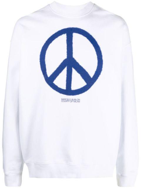 County Peace organic cotton sweatshirt by COUNTY OF MILAN