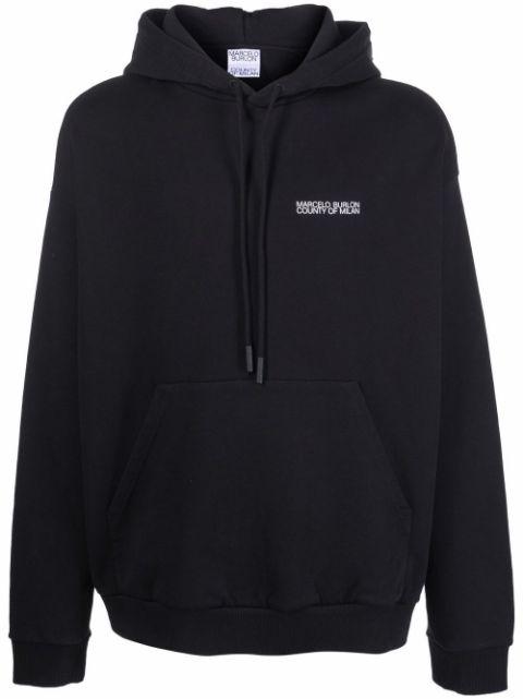 Cross-motif hoodie by COUNTY OF MILAN
