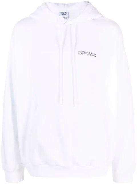 Cross-motif hoodie by COUNTY OF MILAN