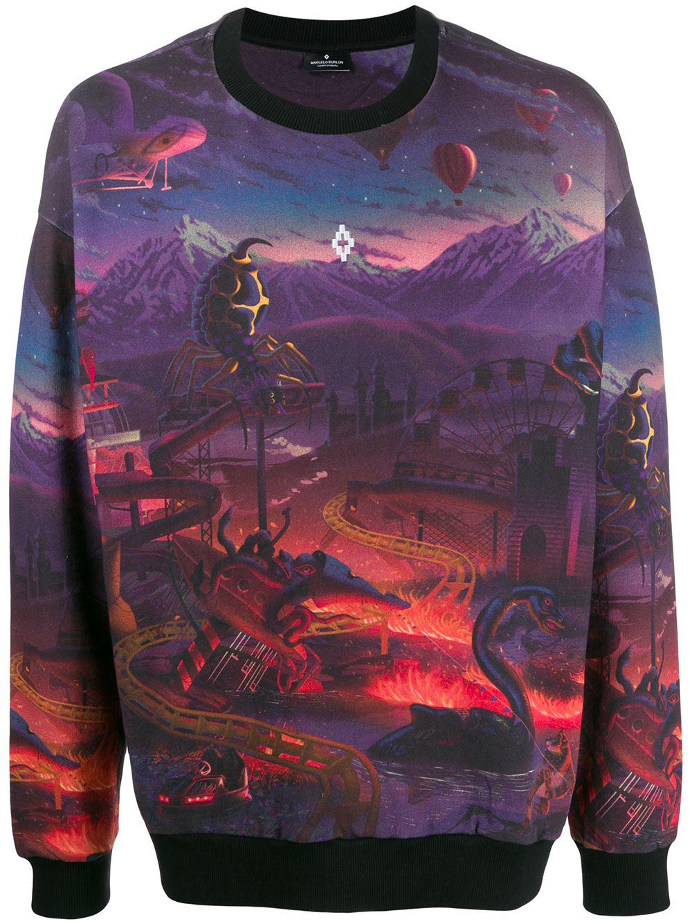 Fantasy all-over print sweatshirt by COUNTY OF MILAN