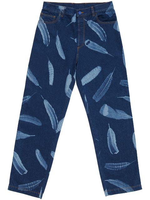 Feathers straight-leg jeans by COUNTY OF MILAN