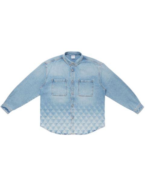 Laser Cross denim overshirt by COUNTY OF MILAN