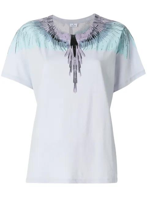 Marcelo Burlon Wings T-Shirt in Blue by COUNTY OF MILAN