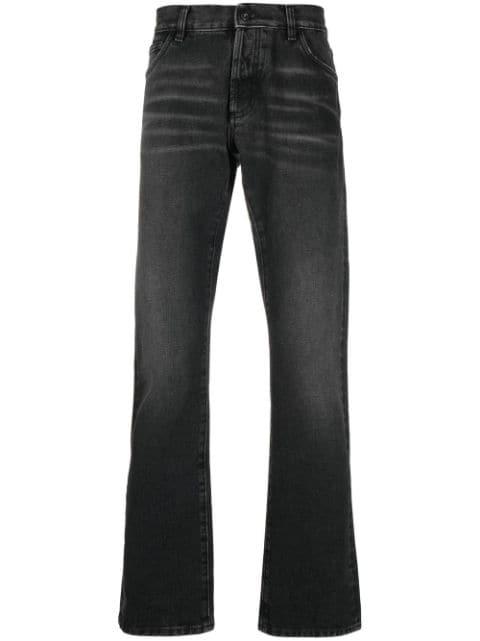 Medium Stone Cross slim-fit jeans by COUNTY OF MILAN