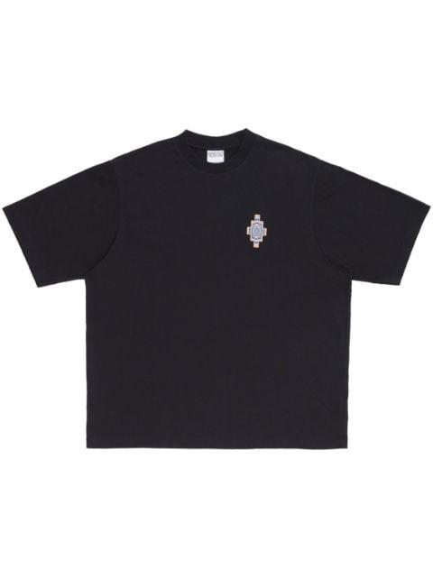 Optical Cross cotton T-shirt by COUNTY OF MILAN