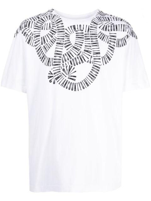 Snake Wings-print cotton T-shirt by COUNTY OF MILAN
