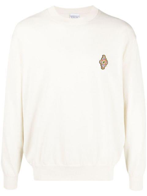 Sunset Cross crew neck jumper by COUNTY OF MILAN