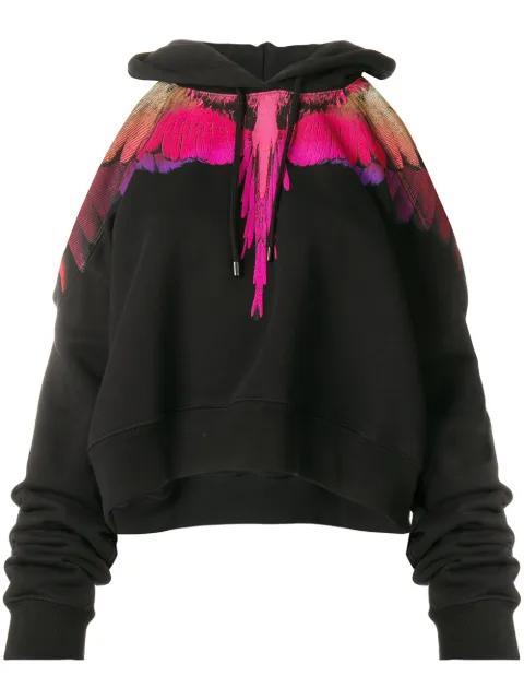 Wings cropped hoodie by COUNTY OF MILAN
