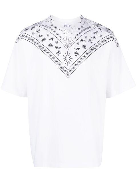 bandana-print cotton T-shirt by COUNTY OF MILAN