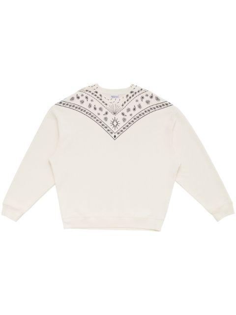bandana-print cotton sweatshirt by COUNTY OF MILAN