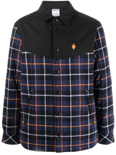 checked long-sleeve jacket by COUNTY OF MILAN