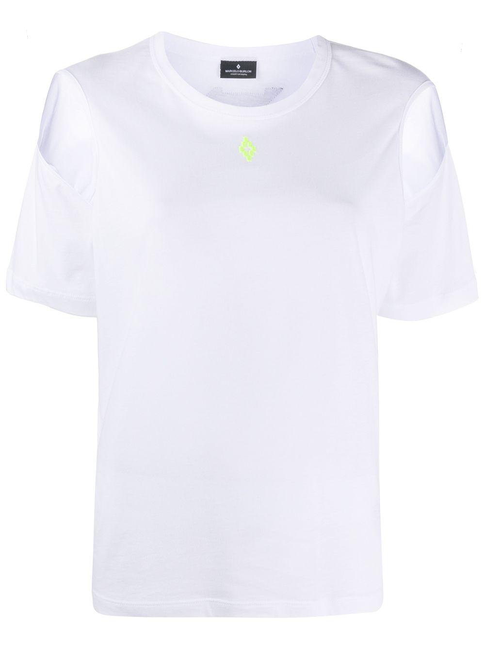 cold shoulders T-shirt by COUNTY OF MILAN