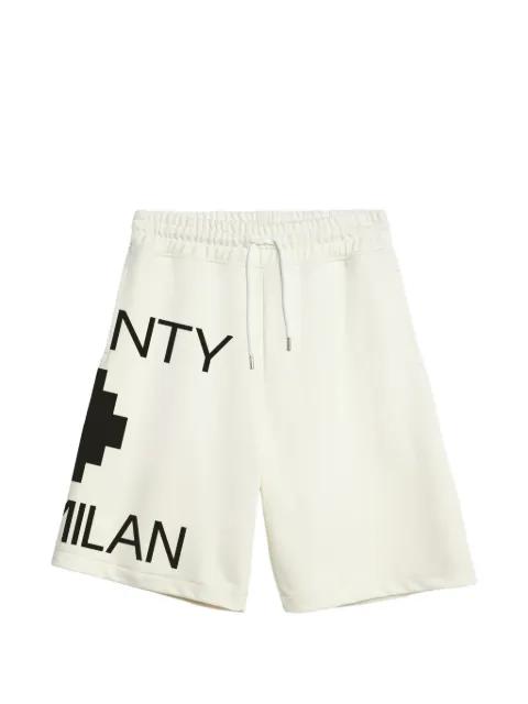 drawstring graphic track shorts by COUNTY OF MILAN