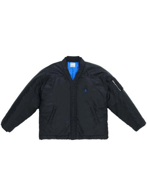 embroidered-logo lightweight bomber jacket by COUNTY OF MILAN